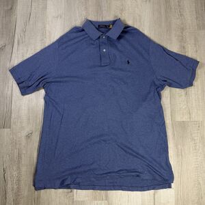 Polo Ralph Lauren Shirt Mens 2XLT Deep Blue Ocean Casual Preppy XXL Tall Offic R